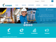 Tablet Screenshot of cosan.com.br